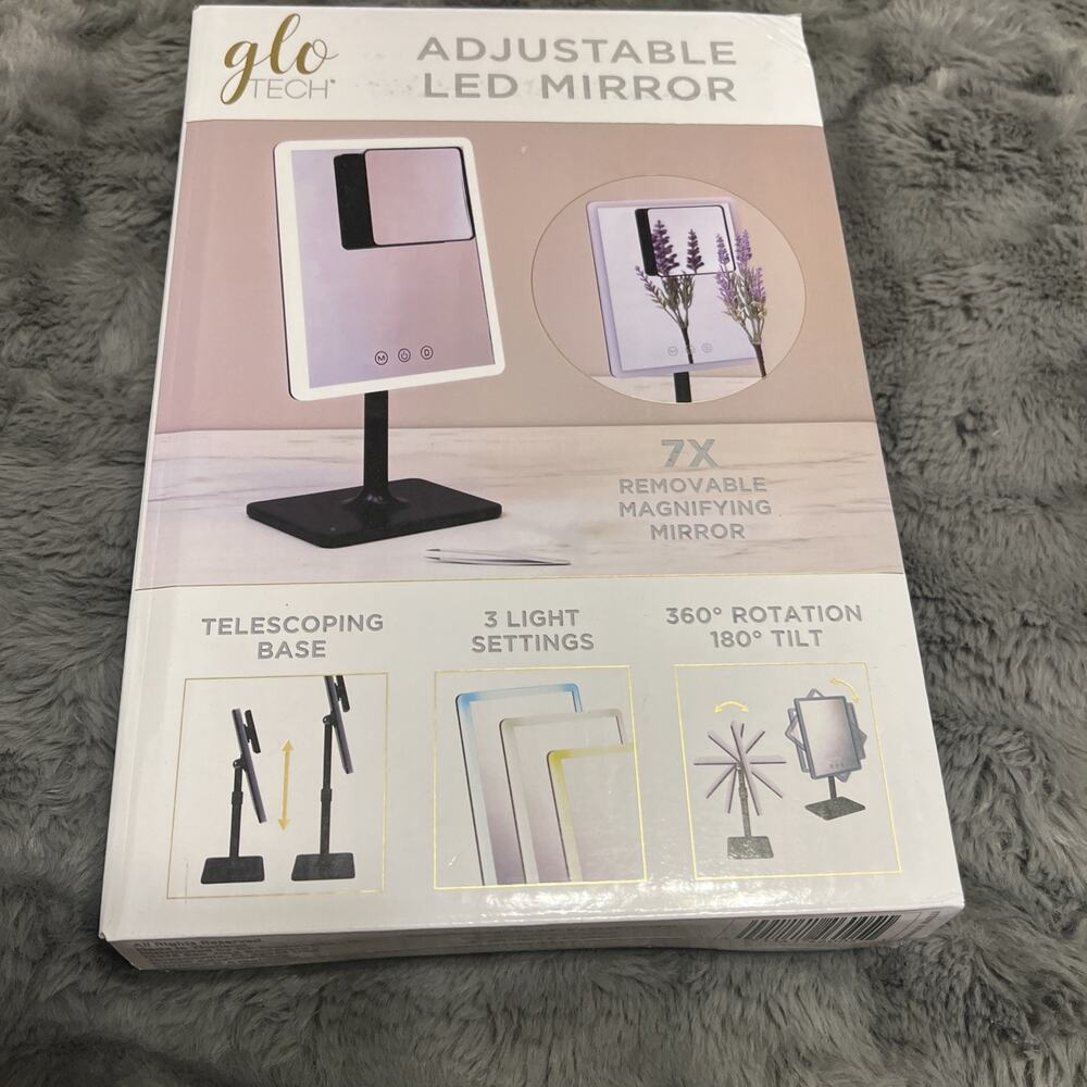 GloTech Adjustable LED Mirror White